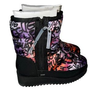 UGG RIDGE GRAFFITI POP MULTI WATERPROOF WEDGE BOOT US 9/ EU 40 / UK 7